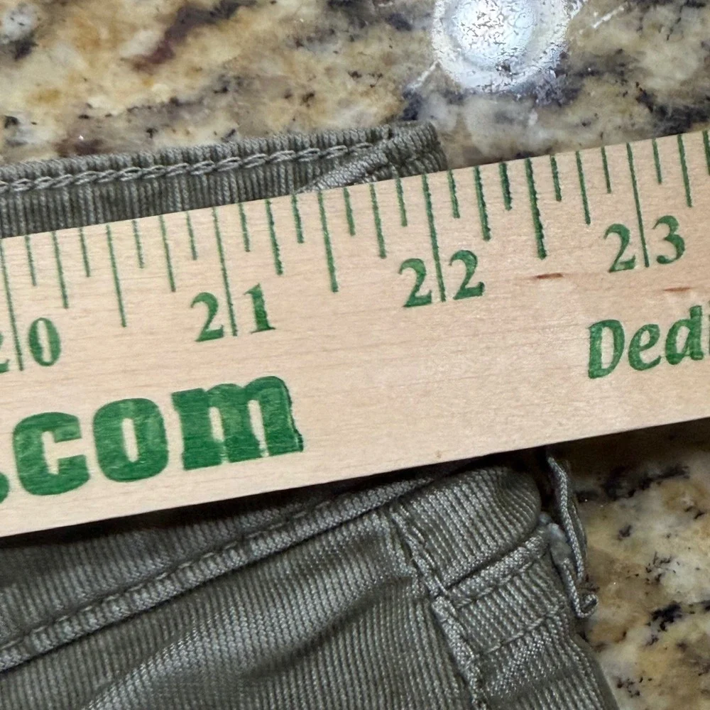 True Religion Mens Olive Green Corduroy Jogger Pants Size 42 Sportswear ws